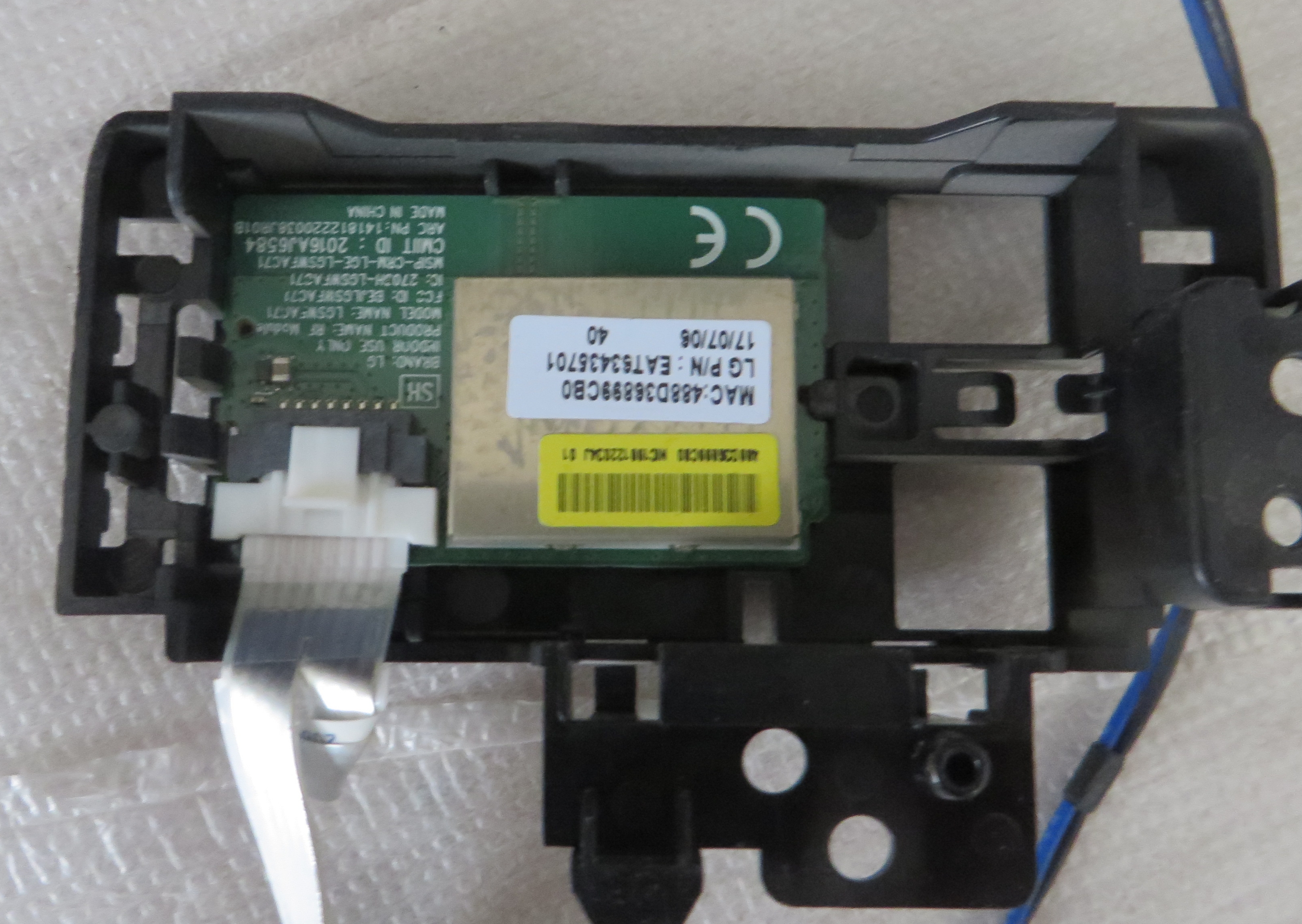 برد وایفای و چشمی ال ای دی الجی (49LJ55000)