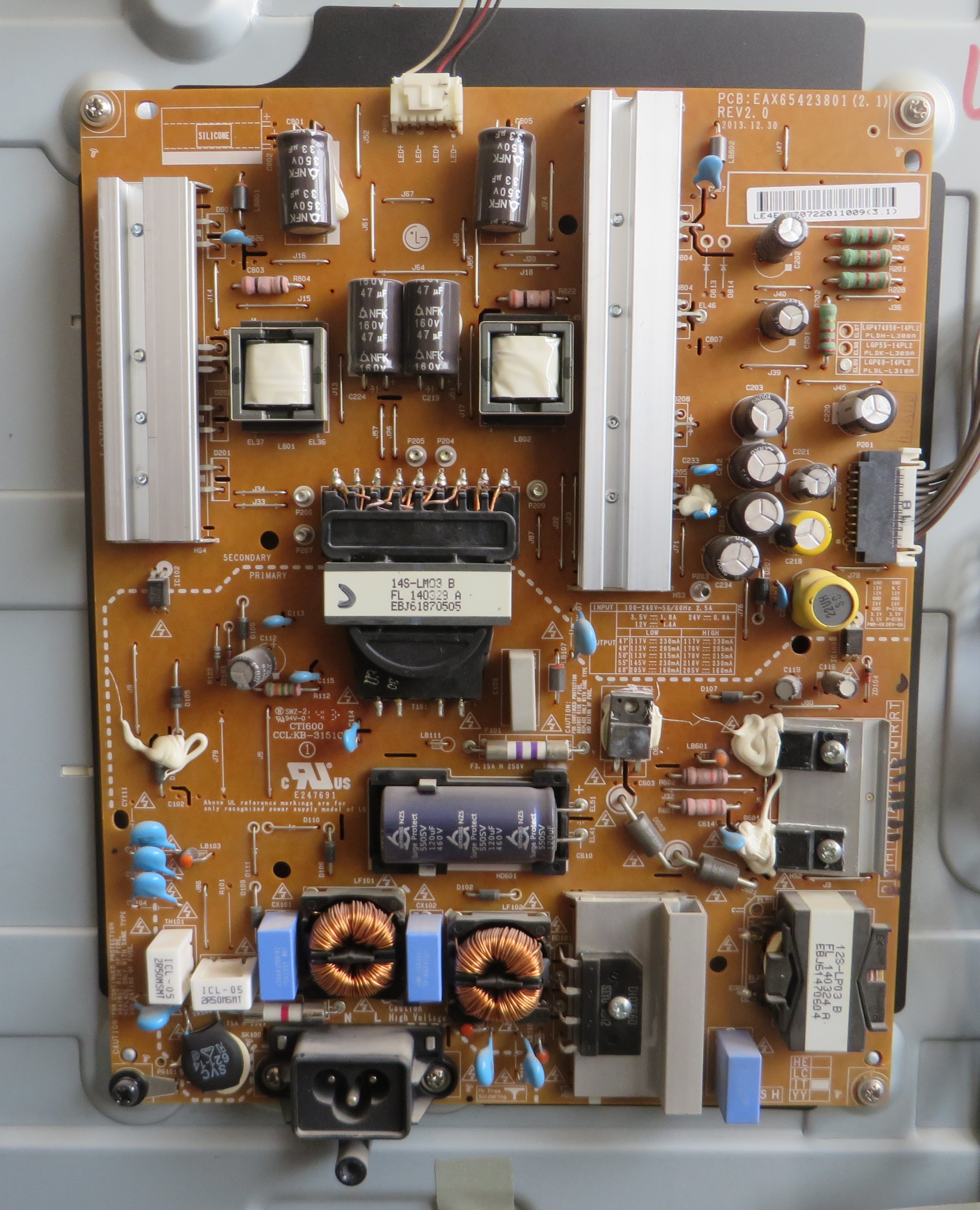 برد تغذیه تلویزیون ال جی (60LB56100)