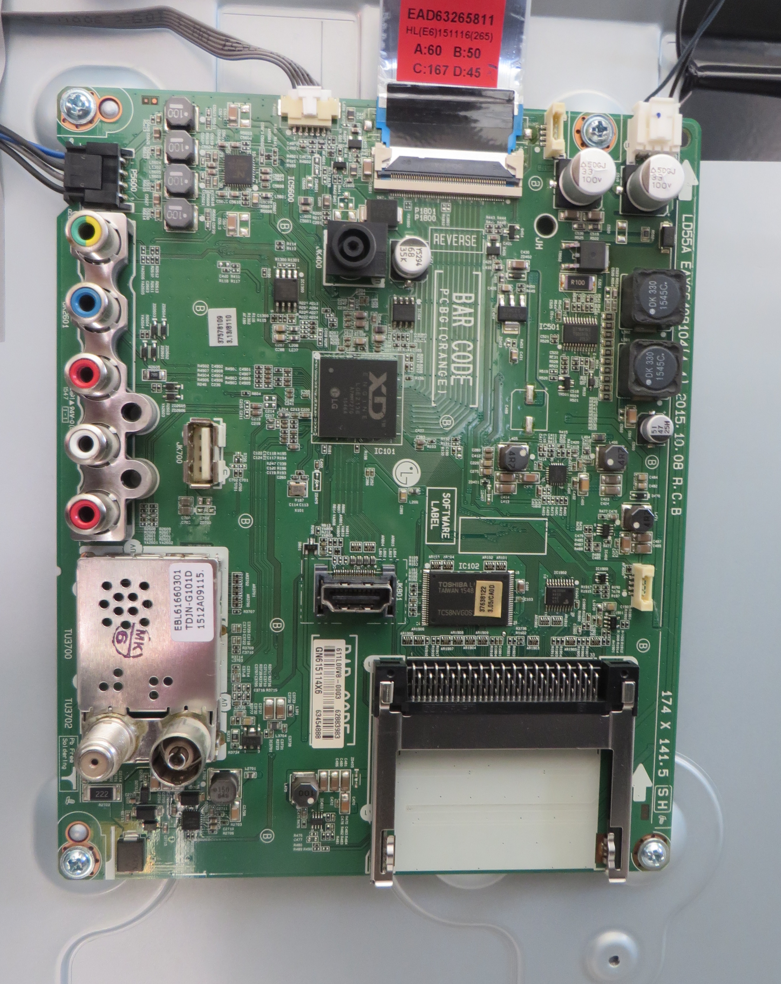 برد مین ال ای دی الجی (43LF510V)